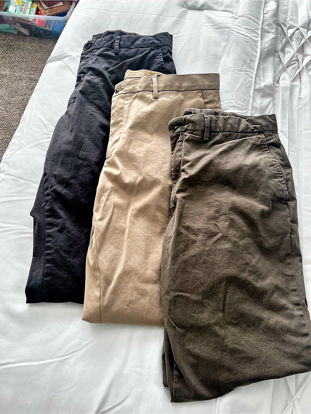 Banana Republic Lived-In Athletic Chino Men's Pants Bundle (3 pair) Waist 36x30